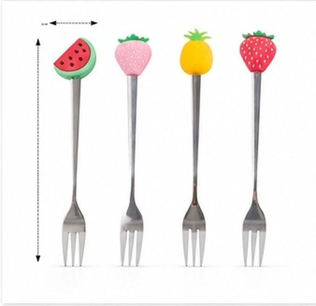 Kitchen Gadgets Gold - 4Pcs Stainless Steel Fruit Forks Strong