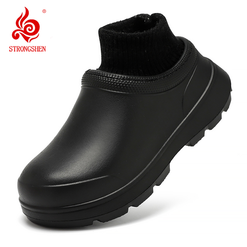 Kitchen Gadgets For Men - STRONGSHEN Men Warm Kitchen Working Shoes
