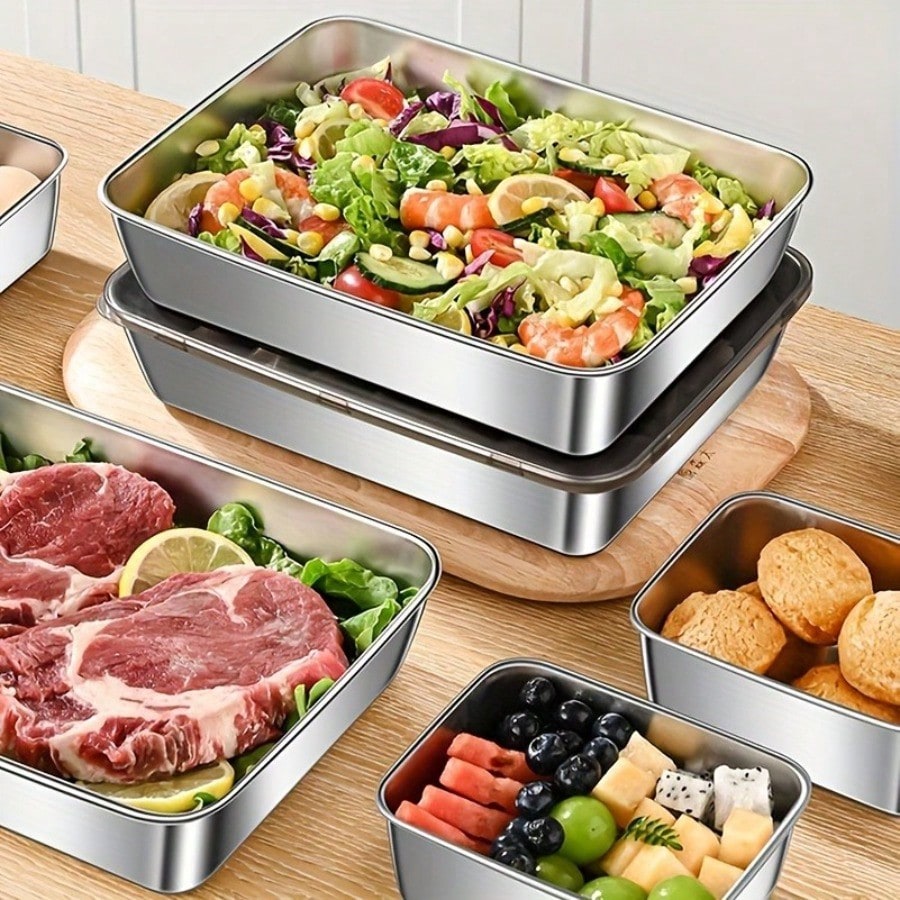 5‑Pack Premium Leak‑Proof Stai - Kitchen Gadgets Organizer ulasan dan harga