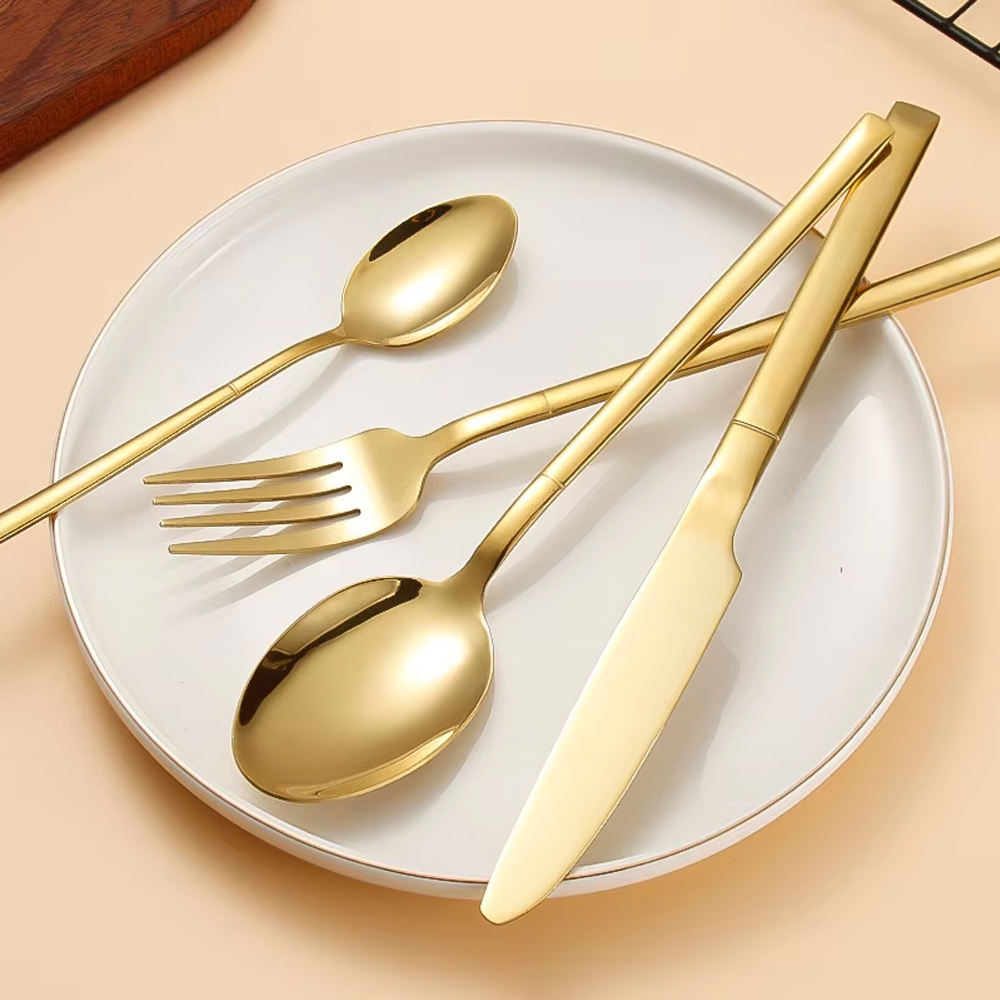 6/24/30PCS Gold Tableware Sets - Kitchen Gadgets Gold ulasan dan harga